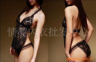 批发供应女式情趣内衣黑色红色粉色情趣内衣肚兜1002