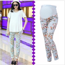 特价供应2013韩版时尚孕妇装碎花孕妇裤托腹裤打底裤高弹批发