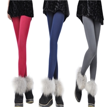 厂家直销纯色显瘦加绒加厚不倒绒打底裤保暖一体裤批发