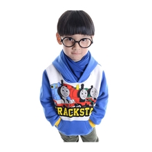 【美露】卡通厂家秋装加绒长袖男童卫衣外贸童装