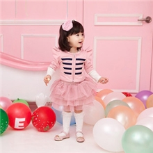 童装秋款韩版童套装新款罗马童套装女童长袖网纱裙套装