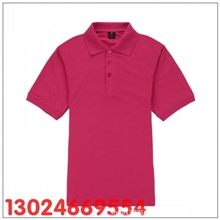 DIY翻领短袖T恤男女同款广告文化衫定制空白班服工作服Polo衫定做