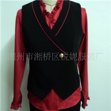 厂家供应生产吧台男女服务员工作服