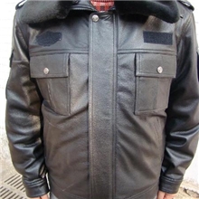 生产供应甘肃外贸男装冬执勤皮夹克服冬执勤皮衣皮夹克服
