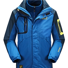 厂家直销网络爆款13秋冬冲锋衣可脱内胆三合一男款登山服1301-1