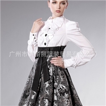 兰蔻卓雅品牌女装厂家原单一手货源冬季洋装连衣裙混批分份批发