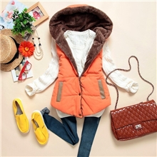 清仓大码棉马夹棉马甲女款韩版时尚秋冬装休闲带帽常熟爆款货源