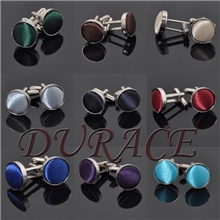 男士袖扣金属纯色布扣26色选