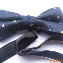 【低价优质】供应新款优质韩版提花涤纶丝领结