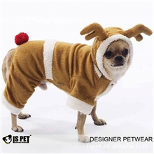 OEM贴牌加工款！衣服狗衣服宠物圣诞装圣诞鹿变身装四脚衣