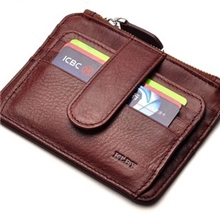 川庆皮具厂家定做全真皮卡包可放银行卡，名片，零钱包批发