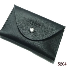 全牛皮搭扣男士商务休闲名片盒女式银行卡包定做