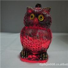 直销各种万对节礼品猫头鹰吊坠七彩慢闪吊饰