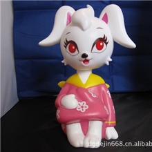 厂家专业生产卡通可爱兔子存钱罐环保零钱罐可按要求定做