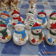 圣诞礼品供应搪胶圣诞雪人搪胶玩具PVC圣诞礼物