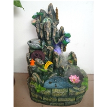 【艺品福人】招财风水球树脂流水喷泉水轮新房新婚创意家居装饰品