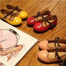 无需韩国代购韩版复古油皮儿童单鞋女童皮鞋韩国童鞋n1227