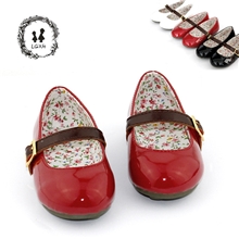 无需韩国代购韩版漆面公主鞋单鞋皮鞋韩国春秋女童鞋y306