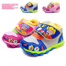 小明星童鞋批发2013冬季新款发光童鞋儿童棉鞋运动鞋1225