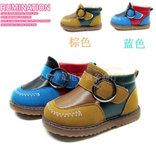 小明星童鞋批发冬季新款小熊宝宝儿童棉鞋婴儿鞋0179