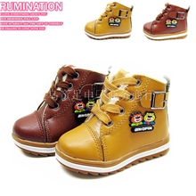 2013冬季新款网络爆款软底儿童棉鞋熊出没童棉鞋小童皮棉鞋A-8