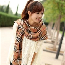 围巾批发韩版秋冬新暖男女情侣仿羊绒围巾苏格兰格子围巾披肩