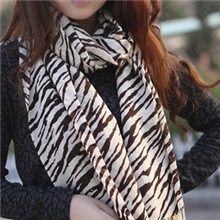 朝版潮流加宽加大加厚斑马围巾/披肩