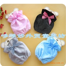 韩国漂亮袖套/套袖/护袖蝴蝶结毛绒冬季热卖