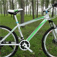 26高档山地自行车21速变速车白配