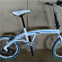 20高档变速折叠自行车彩色轮胎