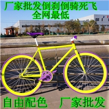 700C倒刹倒骑死飞双飞轮11种颜色支持自由配色自行车单车厂家