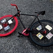 自行车卡片/死飞卡片/死飞双面辐条卡片/辐条饰品卡纸卡片