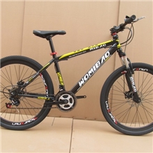 供应26寸黑配山地自行车21速双碟刹喜玛诺变速山地车