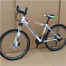 厂家现货供应26寸促销碟刹山地车21变速山地自行车带副把单车