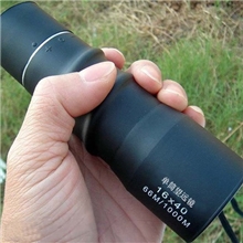 户外望远镜黑色16X40高倍蓝膜单筒望远镜批发望远镜厂家