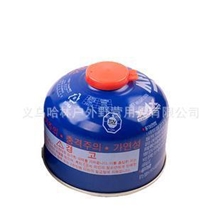 韩国脉鲜蓝色扁气罐230G户外野营气罐丁烷气罐炉头燃料罐批发