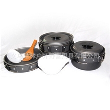 套锅便携式套锅野营野餐烧烤套锅户外套锅2-3人野营炊具