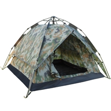 批发3-4人多人自动帐篷厂家军用迷彩户外野营用品帐篷沙滩帐篷