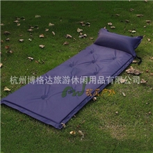 九点均衡分布自动充气加宽防潮垫蓝青色可多个拼