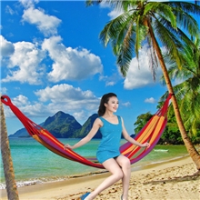 户外单人吊床帆布吊床加厚承重200Kg寝室吊椅秋千户外用品