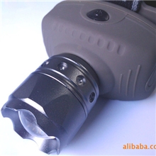 头灯3AAA头灯3节7号电池凸镜伸缩变焦铝合金3W大功率LED头灯