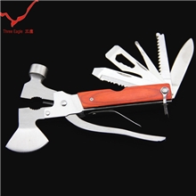三鹰户外多功能不锈钢斧子户外组合工具多用工具