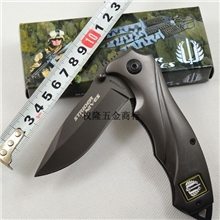 Strider挺进者-313全钛折刀米格猎狐者半自动快开折刀军刀