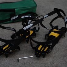 美国SUOERGE新款韩式十齿冰鞋锰钢冰爪冰爪冰鞋防滑鞋套