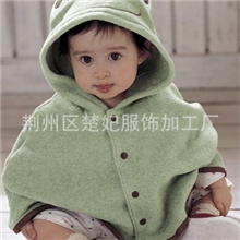 千趣会青蛙披肩卡通造型婴幼儿童斗篷披风披肩宝宝外套春秋冬批发