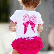 2012童装夏装天使翅膀二件套外贸日韩千趣会女童套装广东产地