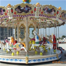 豪华转马，仿上传动豪华转马，质优价廉，金娃娃游乐设备专业生产