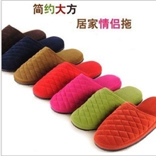 厂家直销灯芯绒拖鞋情侣家居室内拖鞋批发冬季居家男女棉拖鞋