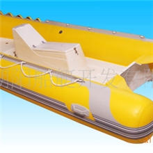 【朝阳船艇】玻璃钢橡皮艇7人充气橡皮艇带操作台25马力