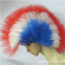 现货销售挑染球迷假发万圣节球迷假发鸡冠假发JQ-035